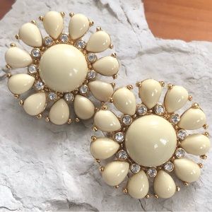 SOLD! Kate Spade New York Glossy Garden Clip On Earrings.